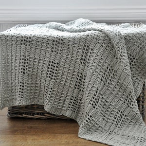 CROCHET PATTERN / Heirloom Baby Blanket Crochet Pattern Bundle 5 neutral crochet baby blankets image 5