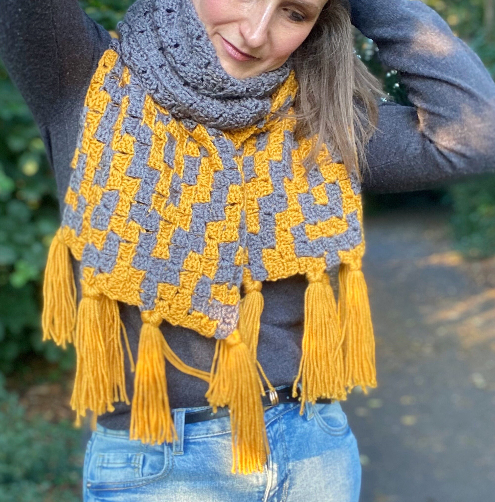CROCHET PATTERN / C2C Crochet Scarf / Diamond Trees Scarf / C2C Crochet ...