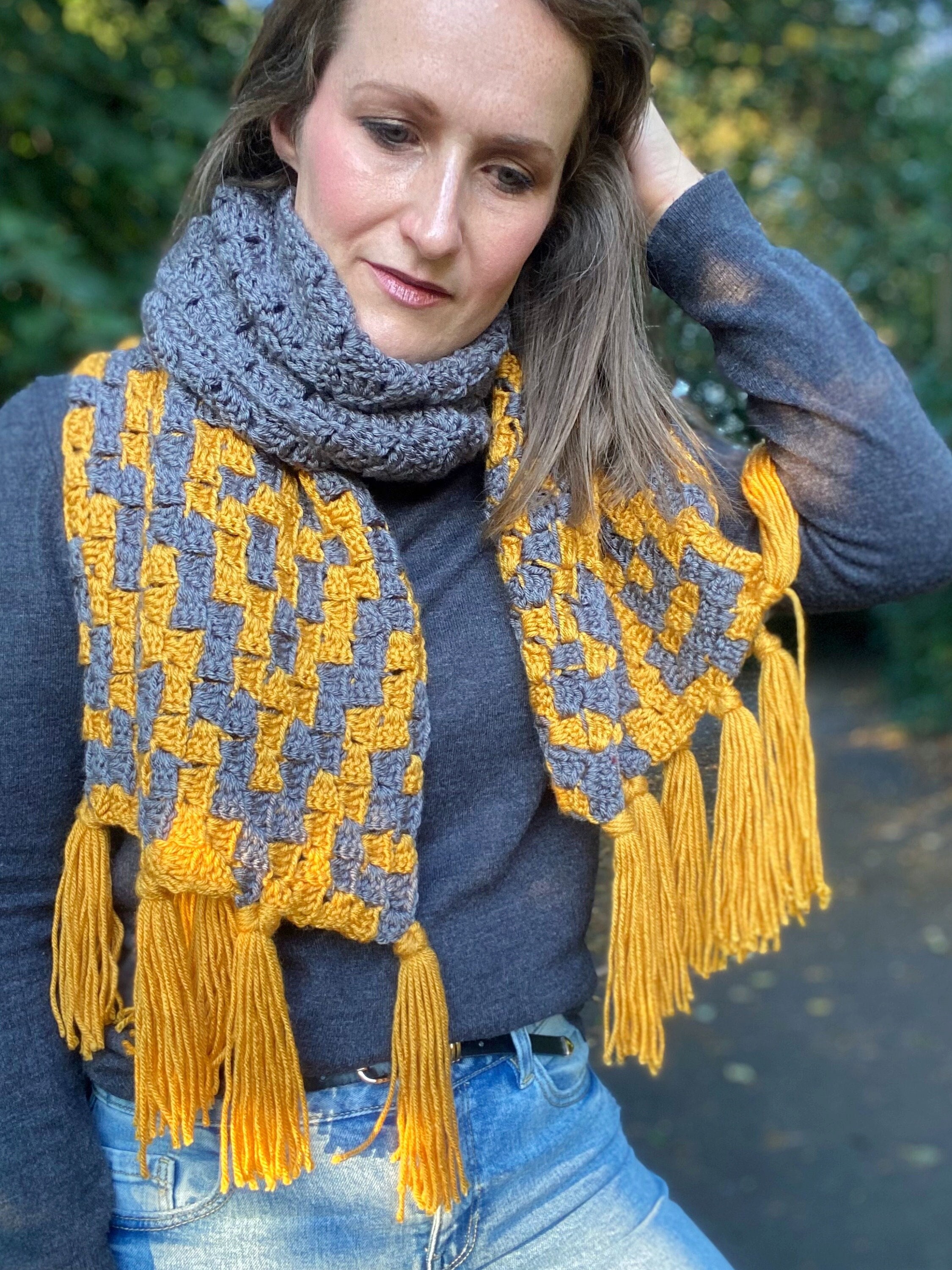 CROCHET PATTERN / C2C Crochet Scarf / Diamond Trees Scarf / C2C Crochet ...