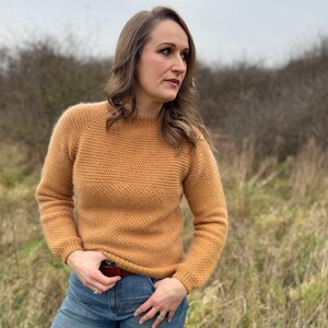 Hathne Maglione Donna Scollo A Barchetta Uncinetto - Maniche Lunghe, Lavorato A Maglia, Traspirante, Perfetto Per La Spiaggia O L'Estate