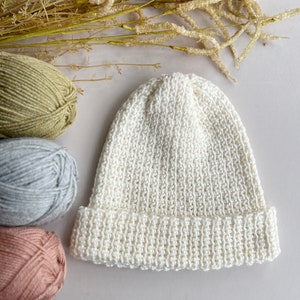 CROCHET PATTERN / Slip Stitch Beanie Beginner Crochet Hat PDF Crochet Pattern image 8