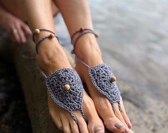 CROCHET PATTERN + VIDEO | Finestra Barefoot Sandals pdf | Boho Beach Accessory, Festival, Wedding Sandals