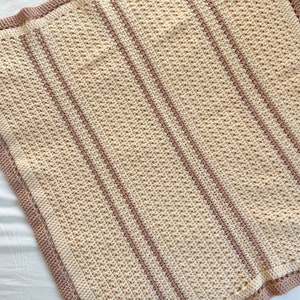 CROCHET PATTERN / Tea and Biscuit Crossover Blanket Crochet Baby Blanket Instant Download PDF Crochet Pattern image 3