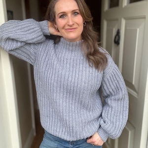 CROCHET PATTERN & VIDEO Easy Crochet Pullover/Vest Pattern, Ribbed Knit Look (pdf Pattern) image 3