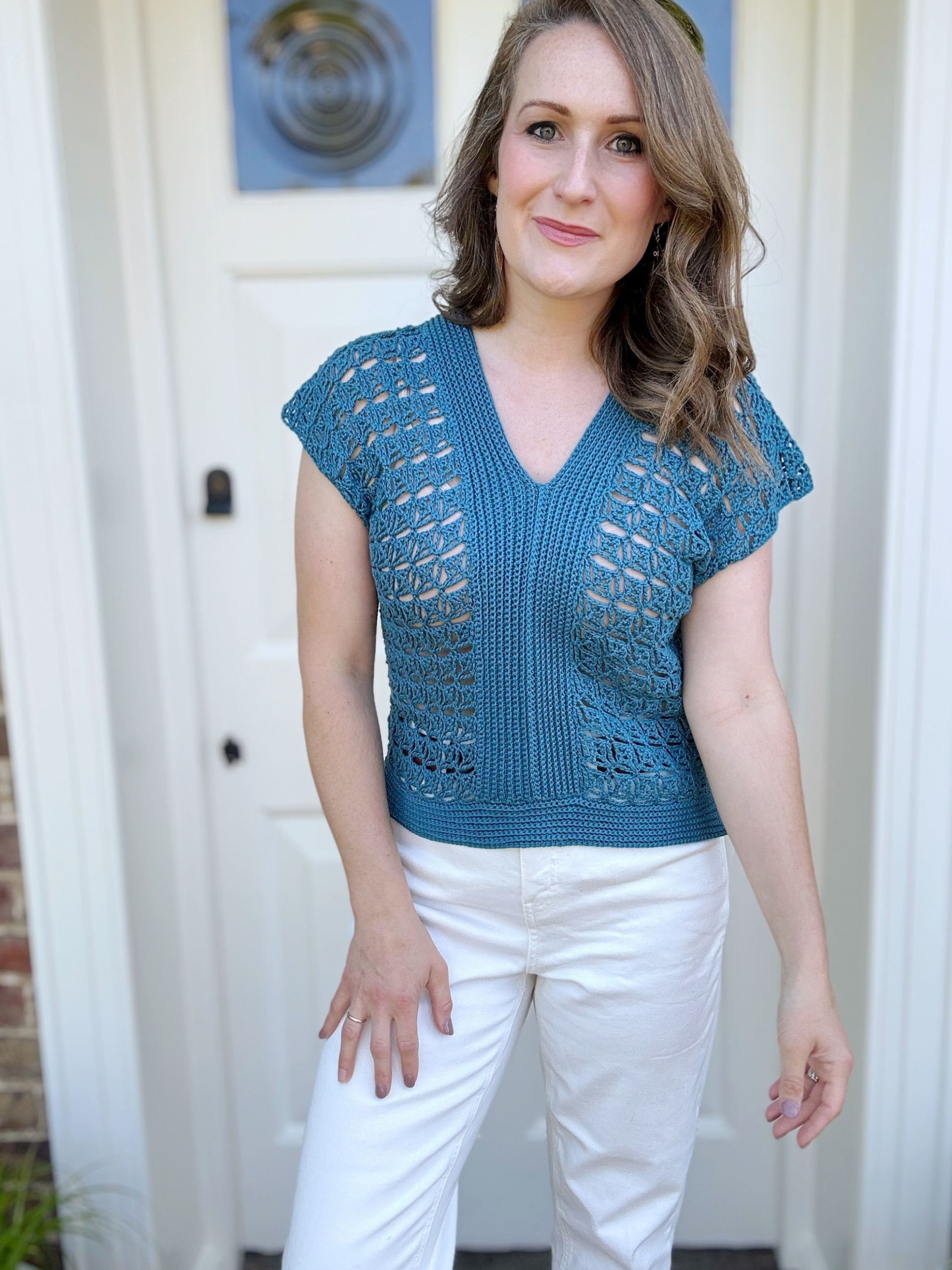 Lace Crochet Top Pattern PDF | XS-5XL (30-62