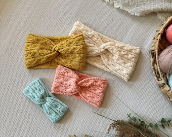 CROCHET PATTERN + VIDEO - Twisted Crochet Headband Pattern/ Textured Crochet Band - Instant Download Pdf Crochet Pattern Baby to Adult Sizes