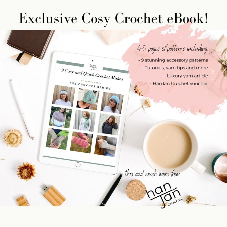 CROCHET PATTERN /Crochet Accessory eBook / 9 Cosy Winter Crochet Patterns / Quick crochet accessories PDF pattern image 2
