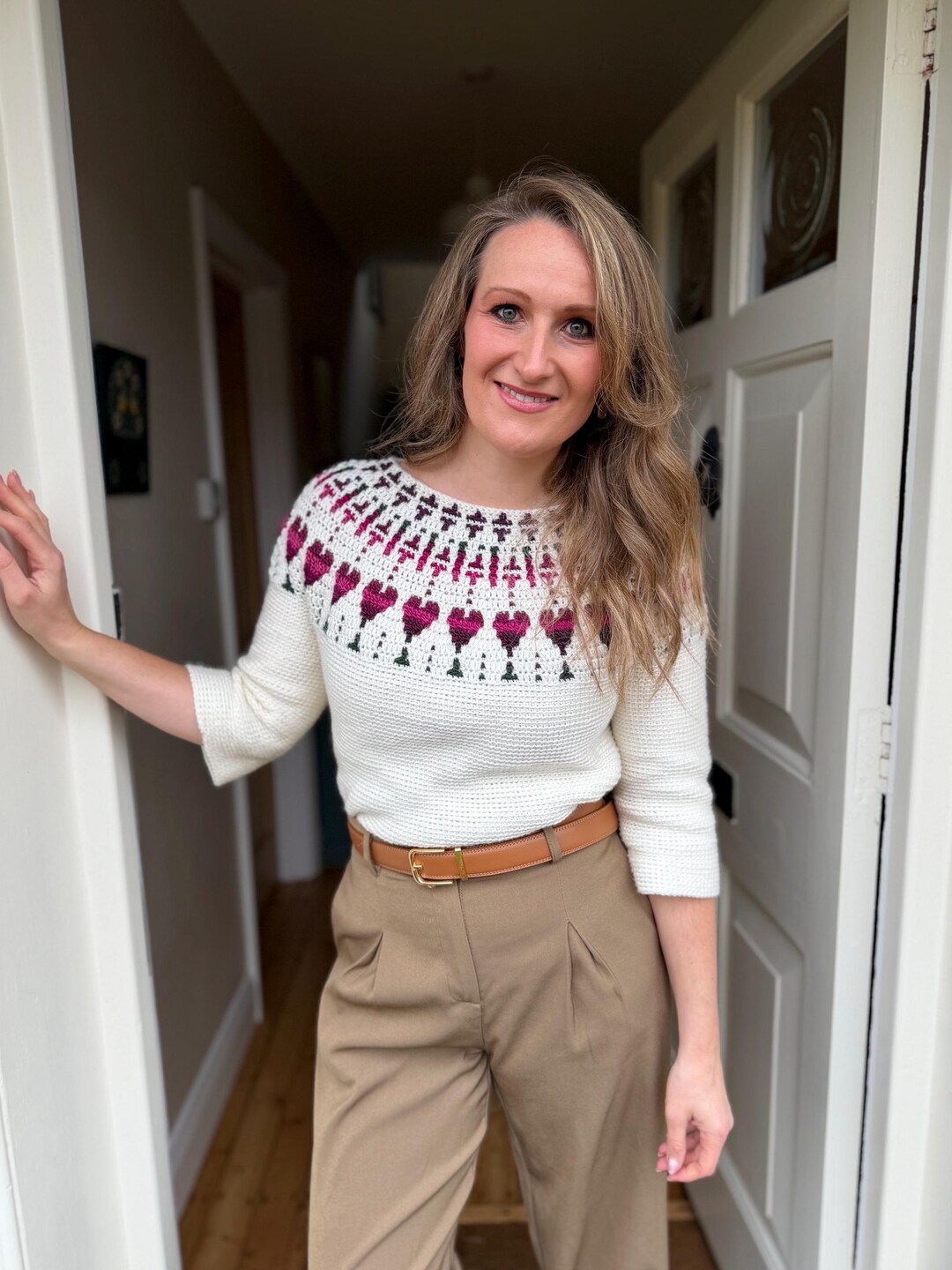 CROCHET PATTERN + VIDEO Happy Hearts Sweater | Heart Crochet