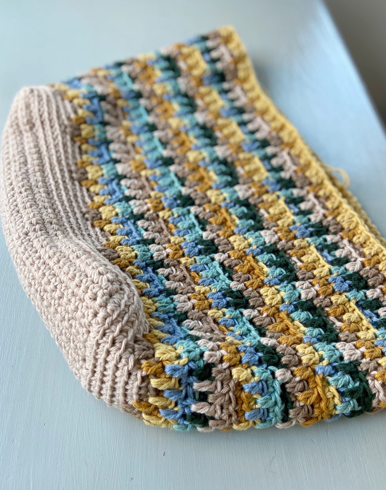 CROCHET PATTERN / Hayden Mosaic Crochet Tote Bag / PDF crochet pattern / Summer crochet bag image 6