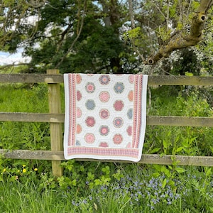 CROCHET PATTERN & VIDEO / Hexagon crochet blanket pattern / Time to Bloom / Summer Crochet Afghan pdf pattern