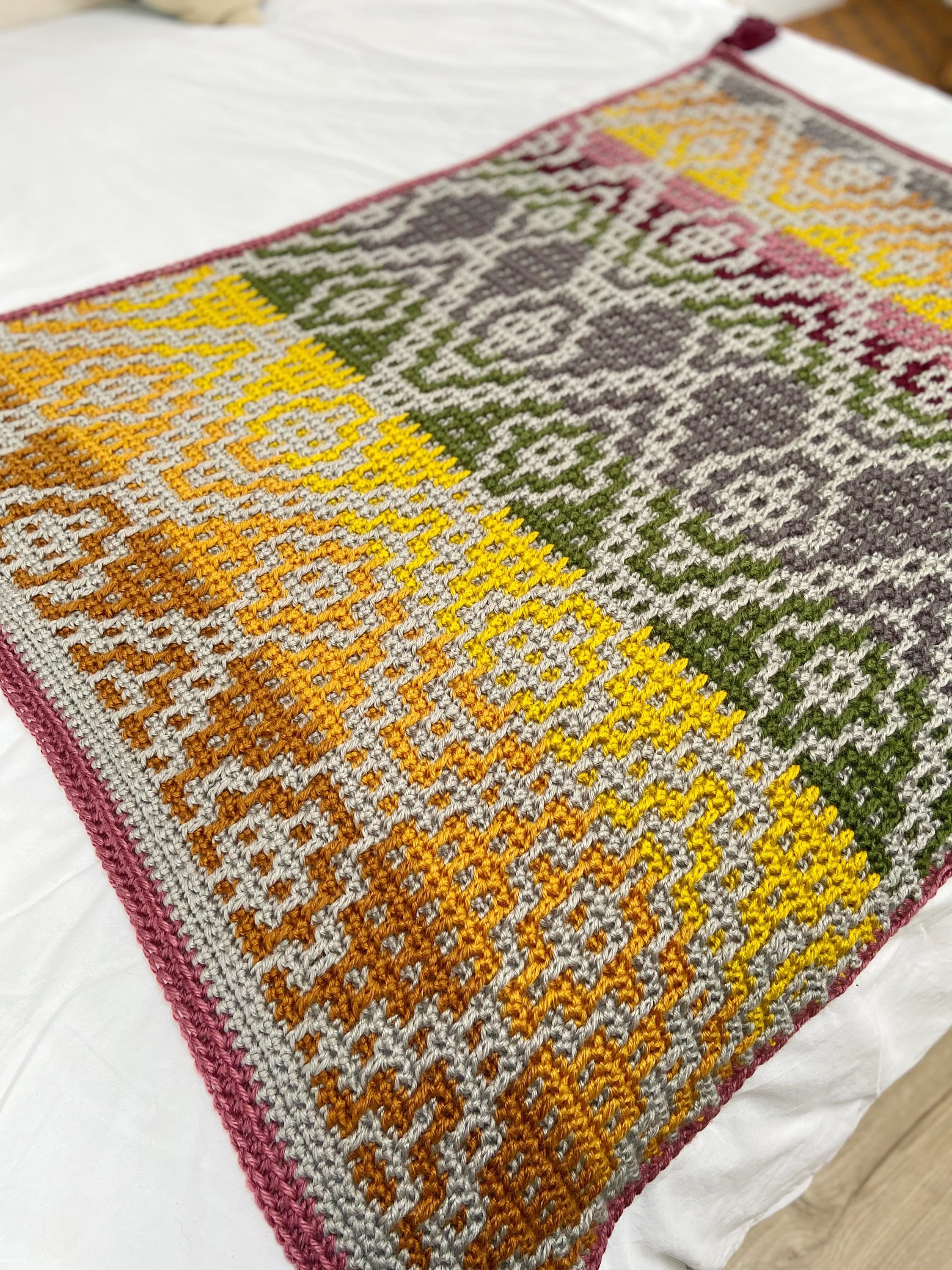 Mosaic Crochet Pattern / Wanderers Crochet Blanket / PDF download Cro…