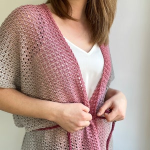 CROCHET PATTERN | Easy Cardigan Pattern | Cherry Blossom Wrap | Lace Summer Cardigan | Crochet Bikini Cover Up | Pdf by HanJan