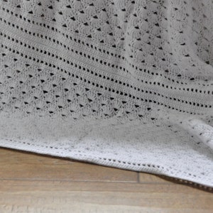 CROCHET PATTERN / White Shell Lace Blanket/ Crochet Blanket / Instant Download PDF Crochet Pattern image 2