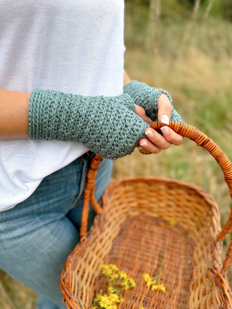 fingerless glove crochet pattern