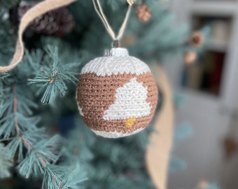 CROCHET PATTERN / Crochet Christmas Bauble Decoration / Ding Dong Bells Bauble - PDF Crochet Pattern