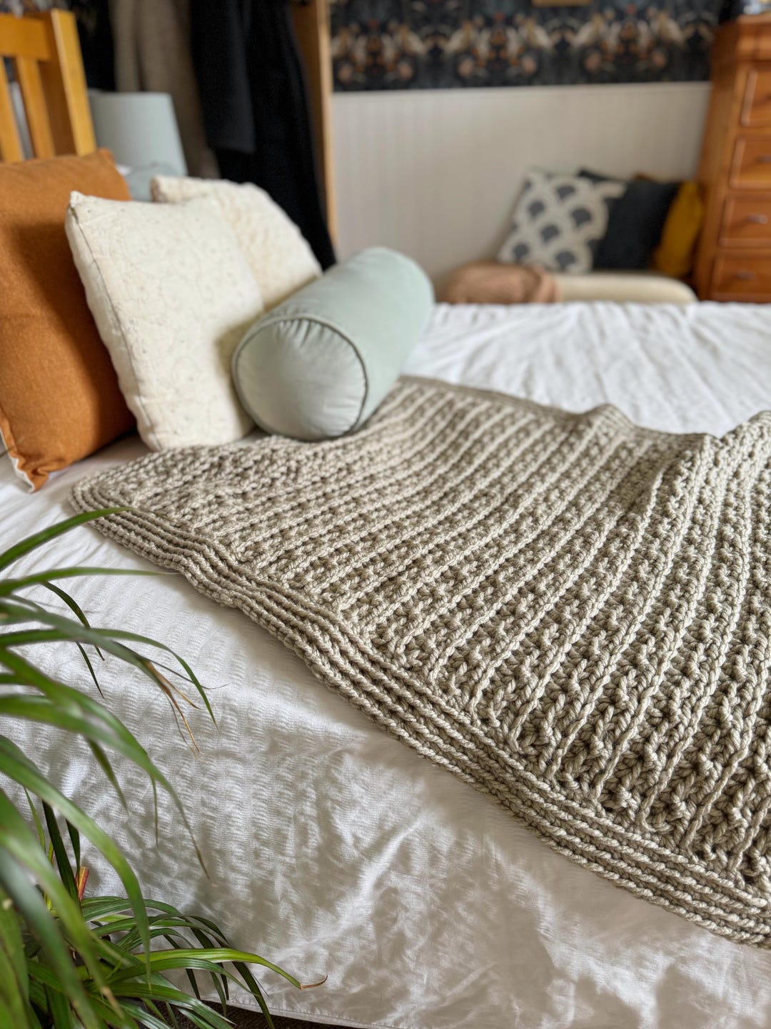 Easy Chunky Crochet Blanket Pattern – 4 Sizes Included | Quick & Cozy ...