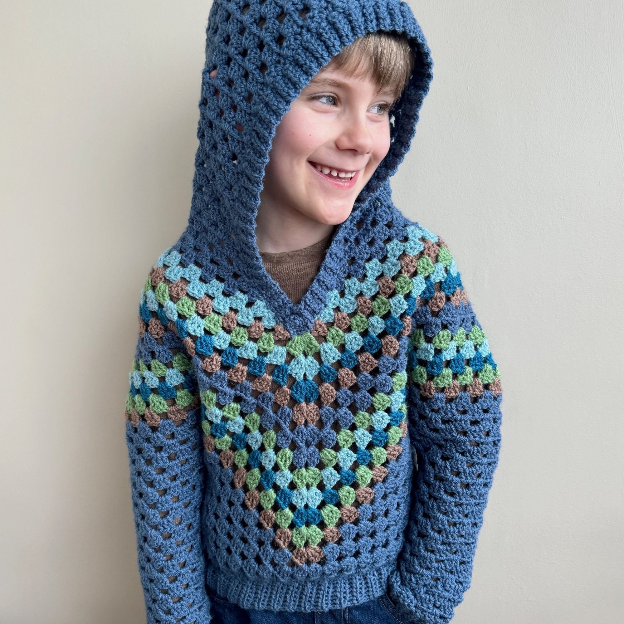 Crochet Pattern & Video Baby Hoodie Pattern Granny Stitch