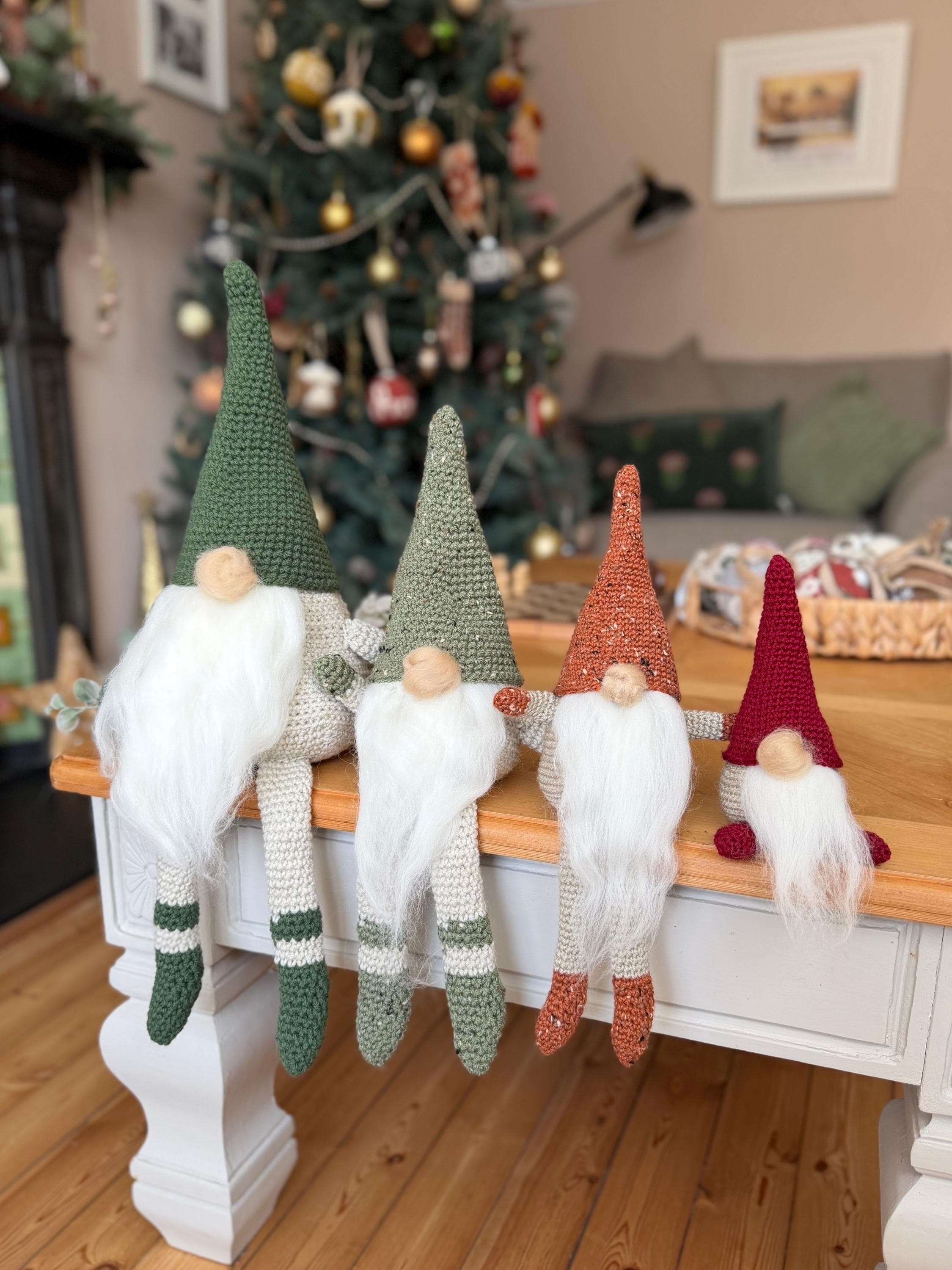 Christmas Gnome Crochet Pattern with Video Support