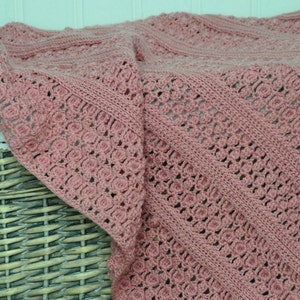 CROCHET PATTERN / Florence&#39;s Petal Blanket / Crochet blanket /  Instant Download PDF Crochet Pattern