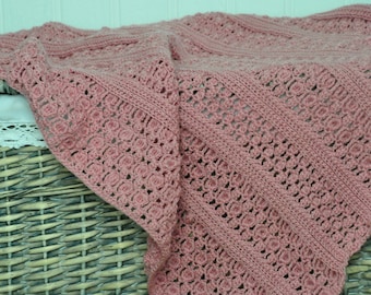 CROCHET PATTERN / Florence's Petal Blanket / Crochet blanket /  Instant Download PDF Crochet Pattern