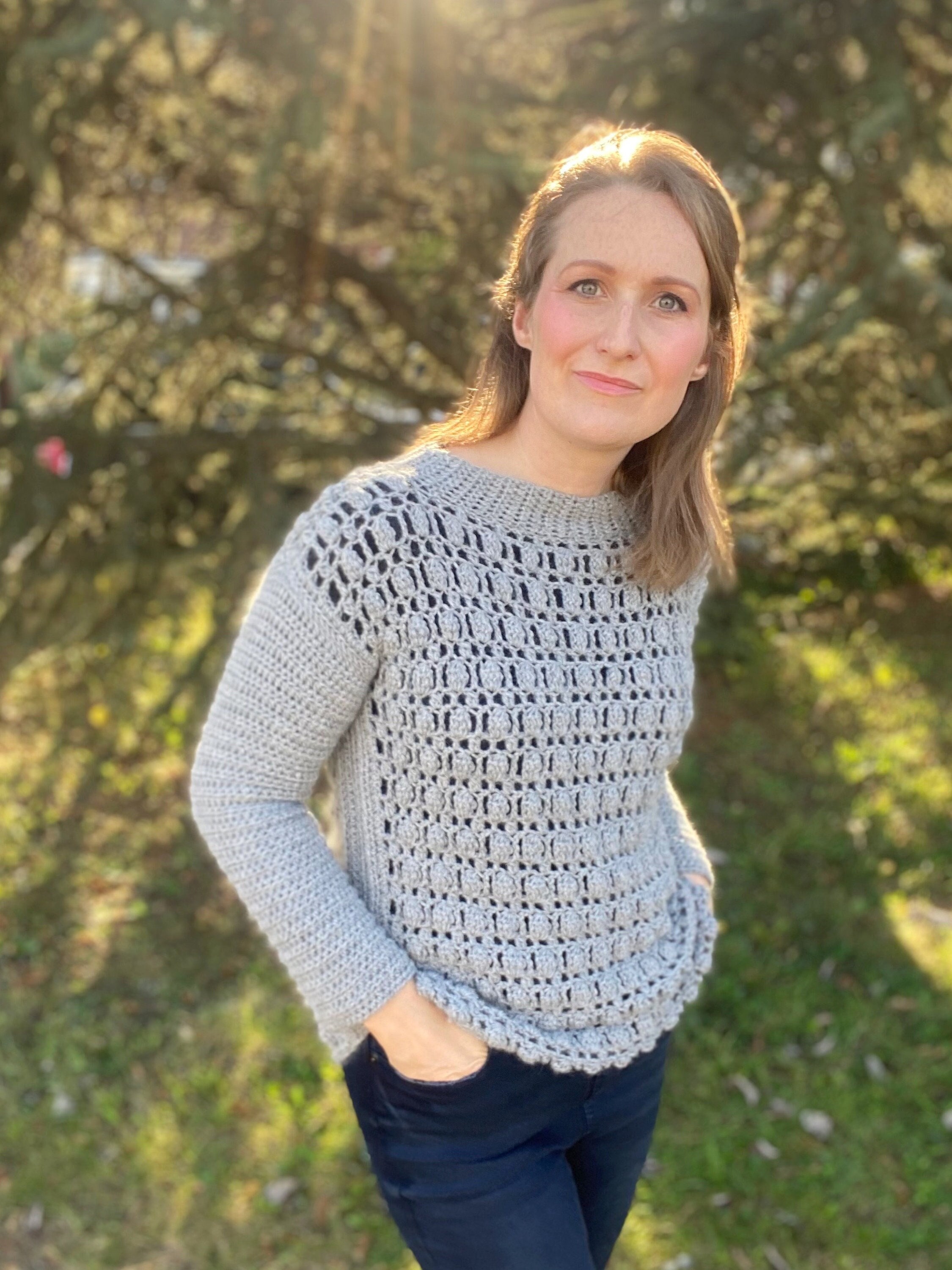 Textured Crochet Sweater Pattern 