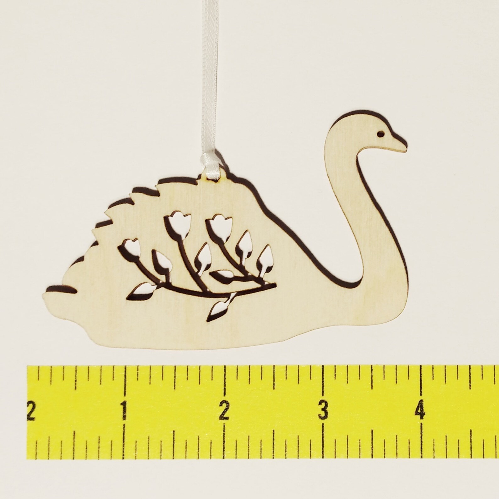 Swan Christmas Ornament // Swan Holiday Ornament // Christmas Etsy