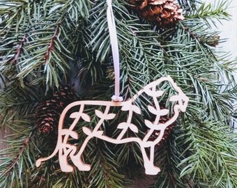 Lion Christmas Ornament // Holiday Decoration // Xmas Tree Ornament // Trim a Tree  // Jungle Animal // Safari Animal // King of the Jungle