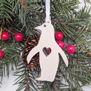 Penguin Christmas Ornament // Christmas Tree // Christmas Decoration // Trim a Tree // Holiday Decoration // Sea Xmas // Ocean Decor image 1