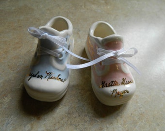 ceramic baby shoe keepsake