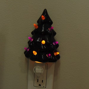 Halloween  Black tree night light