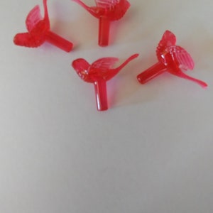25 Large  Red Doves/Birds for Ceramic Christmas Tree or Crafting