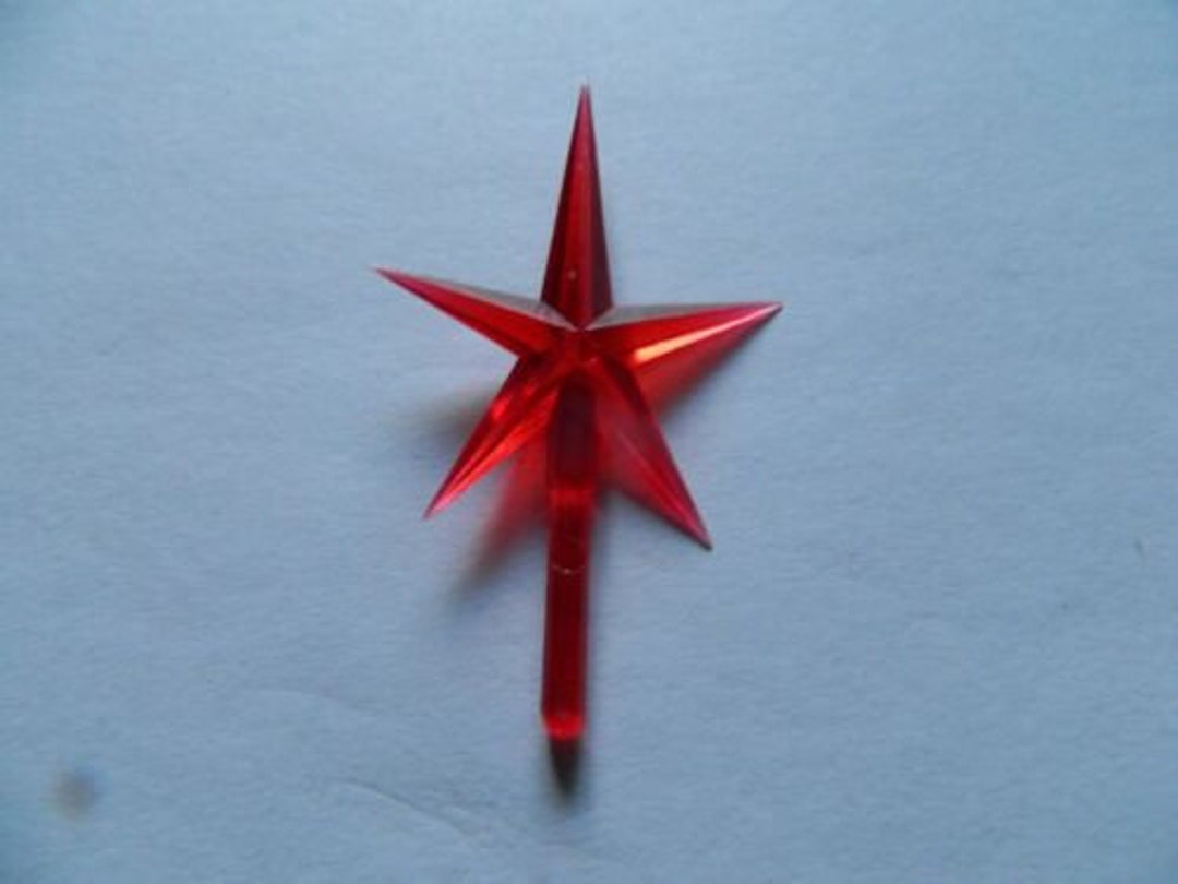 Ceramic Christmas Tree Large Modern Star RED - Etsy