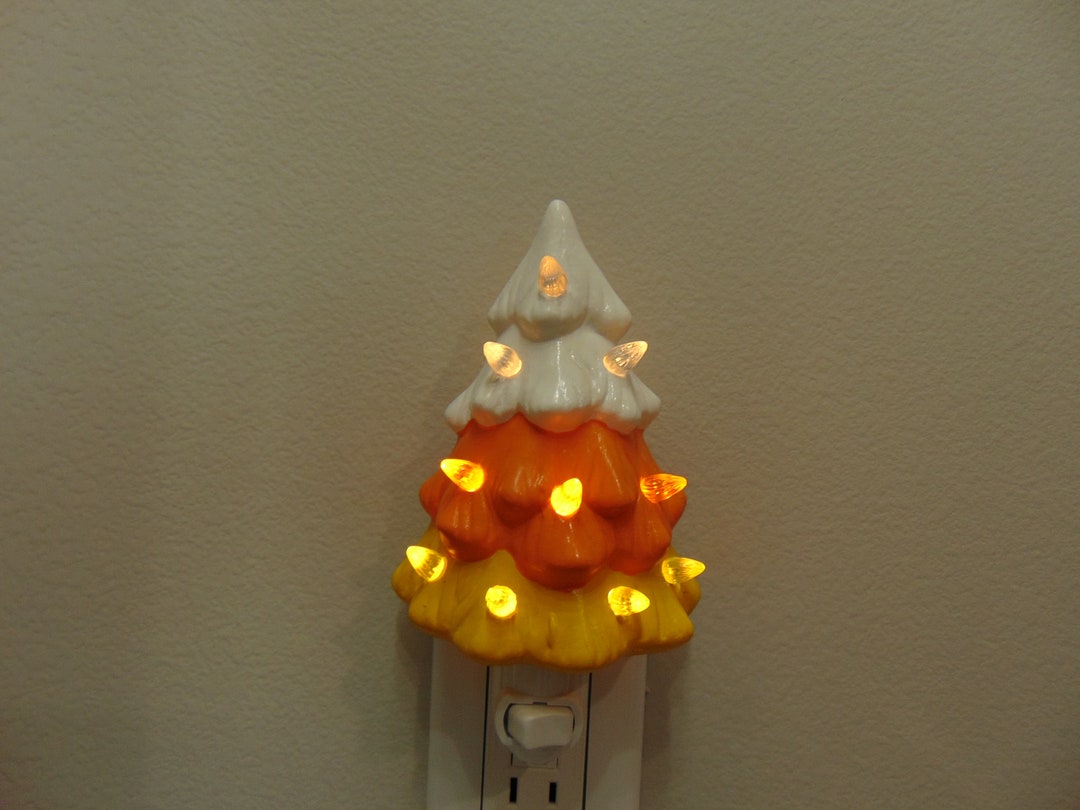 Halloween Candy Corn Tree Night Light - Etsy