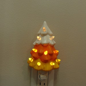 Halloween Candy Corn Tree night light