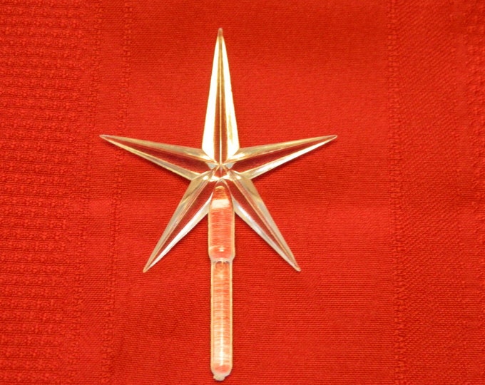 Plastic Star Replacement Star for Ceramic Christmas Tree 4 Inches