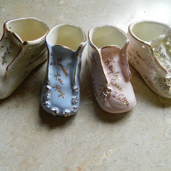 Personalized Ceramic Traditional Baby Shoe