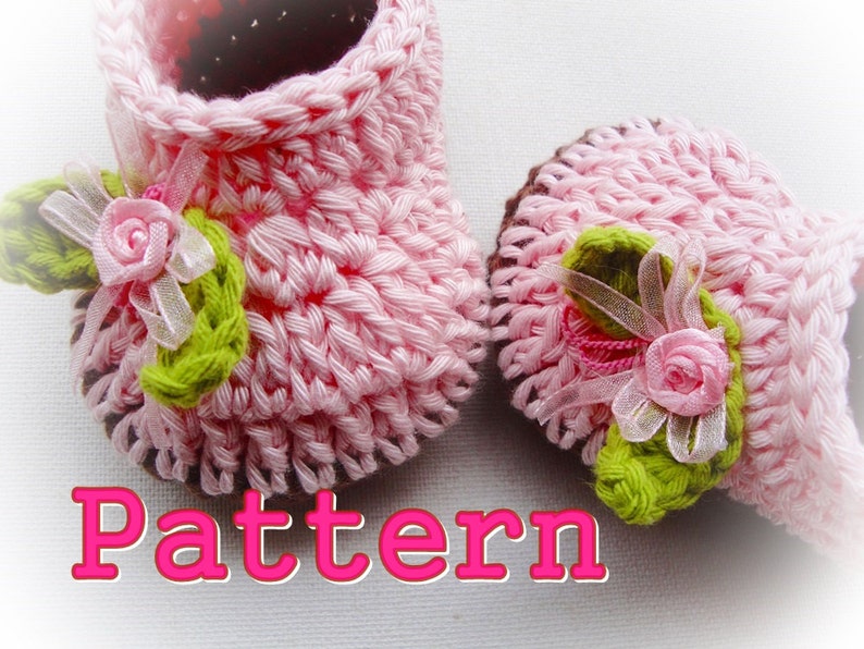 Cuteness Baby Slippers Crochet Pattern Etsy