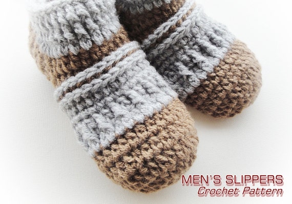 Mens House Slippers 01 Crochet Pattern