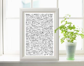 Word of the Year 2018 #communityledlettering 11x14 Limited Edition print thisunscriptedlife