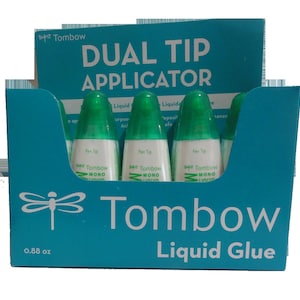 Tombow 52190 MONO Multi Liquid Glue - Display Box of 10 0.88 oz. bottles
