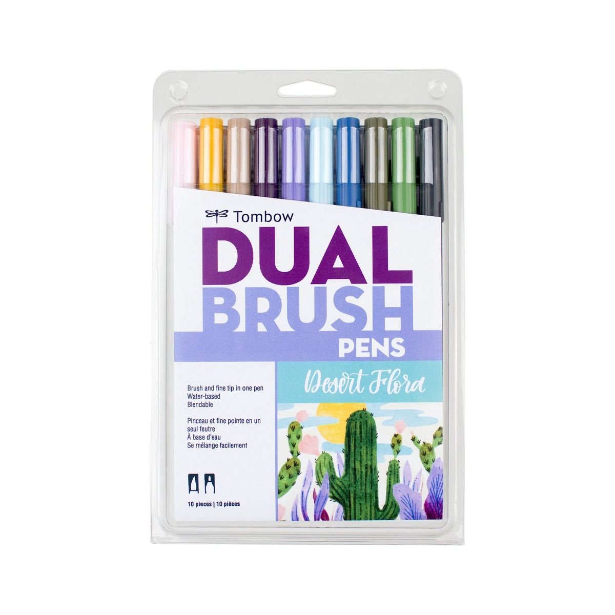 Tombow Dual Brush Pen Set of 10 - Pastel