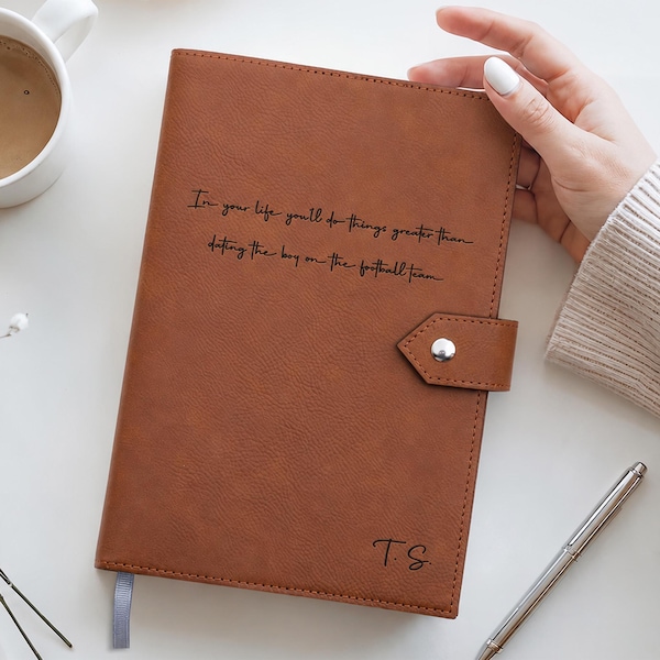 Custom Leather Journal, Personalized Engraved Leather Journal, Custom Leather Diary, Personalized Notebook, Custom Notebook