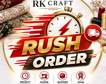 Rush Order Upgrade – Express Production Priority Stitching – Custom Suit & Embroidered Dress – RK Craft