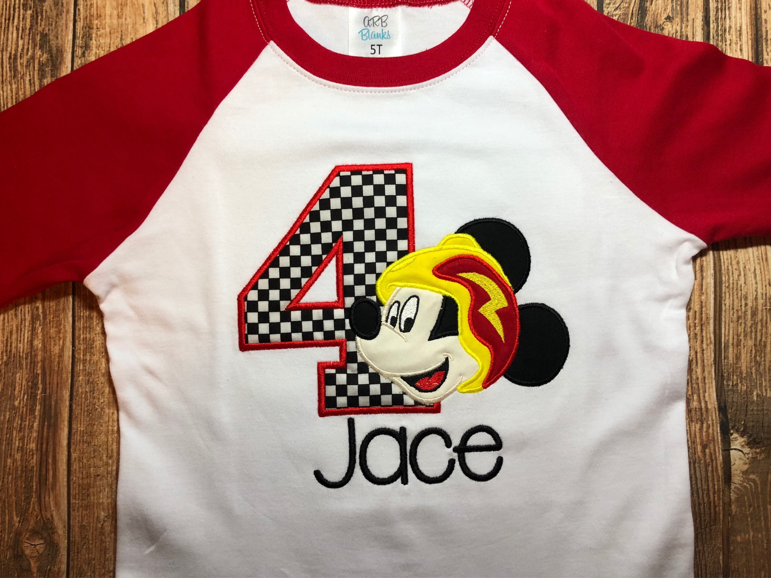 Roadster Racer Birthday Shirt Mickey 