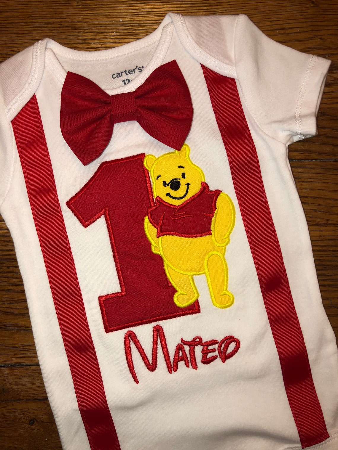 Personalized Boys Winnie the Pooh Birthday Outfit With Etsy