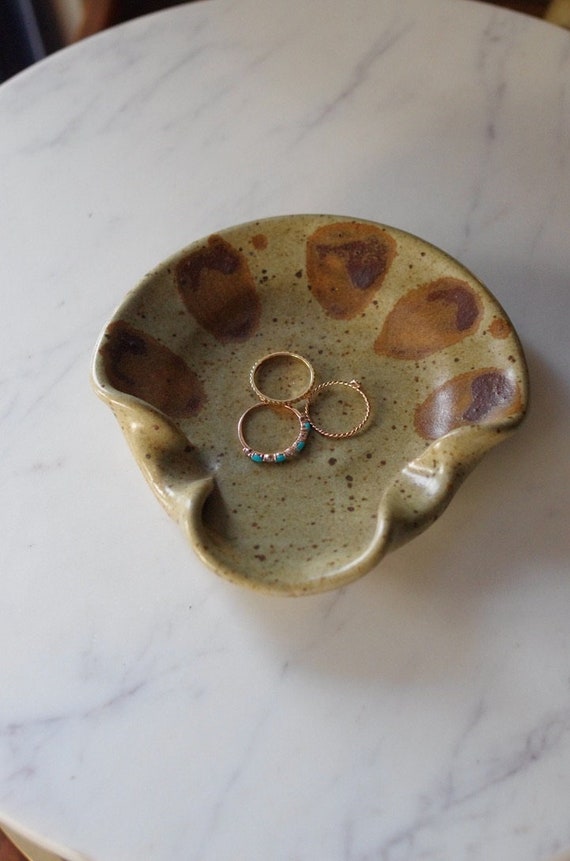Studio Pottery Stoneware Seashell Dish, Seashell C