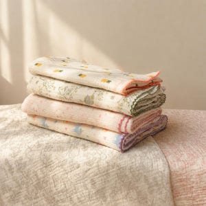 3-ply gauze 100% Cotton Baby Blanket | Toddler Nap Swaddle