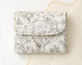Portable Baby Changing pad : Quilted Fabric Travel Diaper Mat