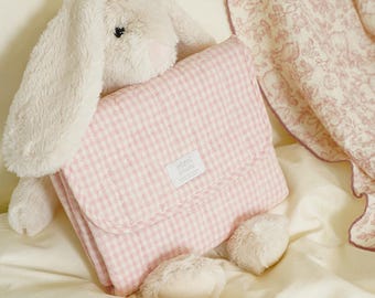 Portable Baby Changing pad : Quilted Fabric Travel Diaper Mat