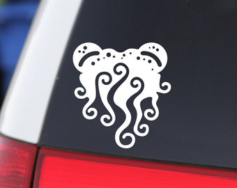 Cuttlefish Sticker, Ocean Decal, Cuttlefish, Cute Sticker, Car Sticker, Car Decal, Vinyl Decal, Gift for Ocean Lover, Ocean creature